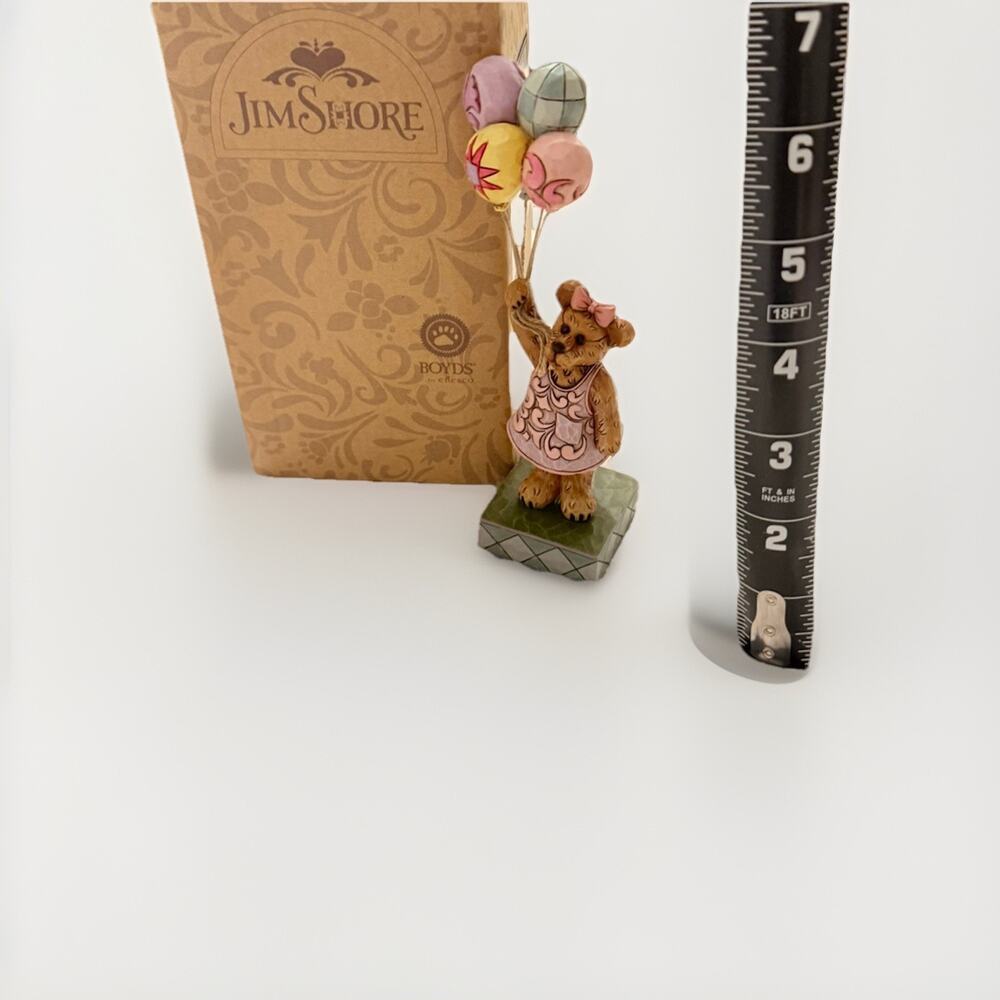 New JIM SHORE Boyds Bears Penny McLovely Take Me Away Bear Balloons 3654/65 - Picture 6 of 16